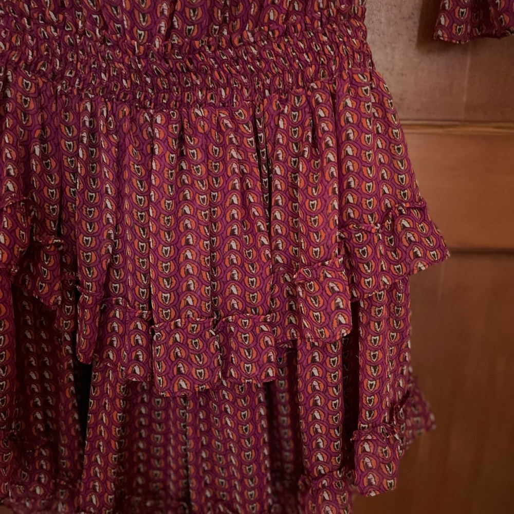 MISA Ruffle Mini Dress XS - Picture 5 of 5